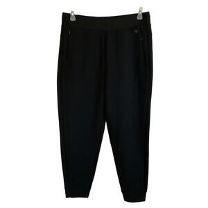 T by Talbots Black Full Length Athleisure Casual Jogger Pants - Size Large